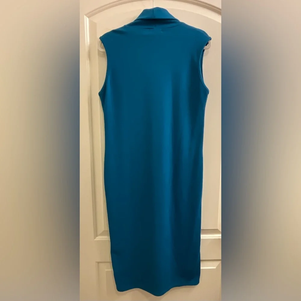 I Saw It First Turtle neck midi body con dress in Teal 14 - Picture 6 of 8